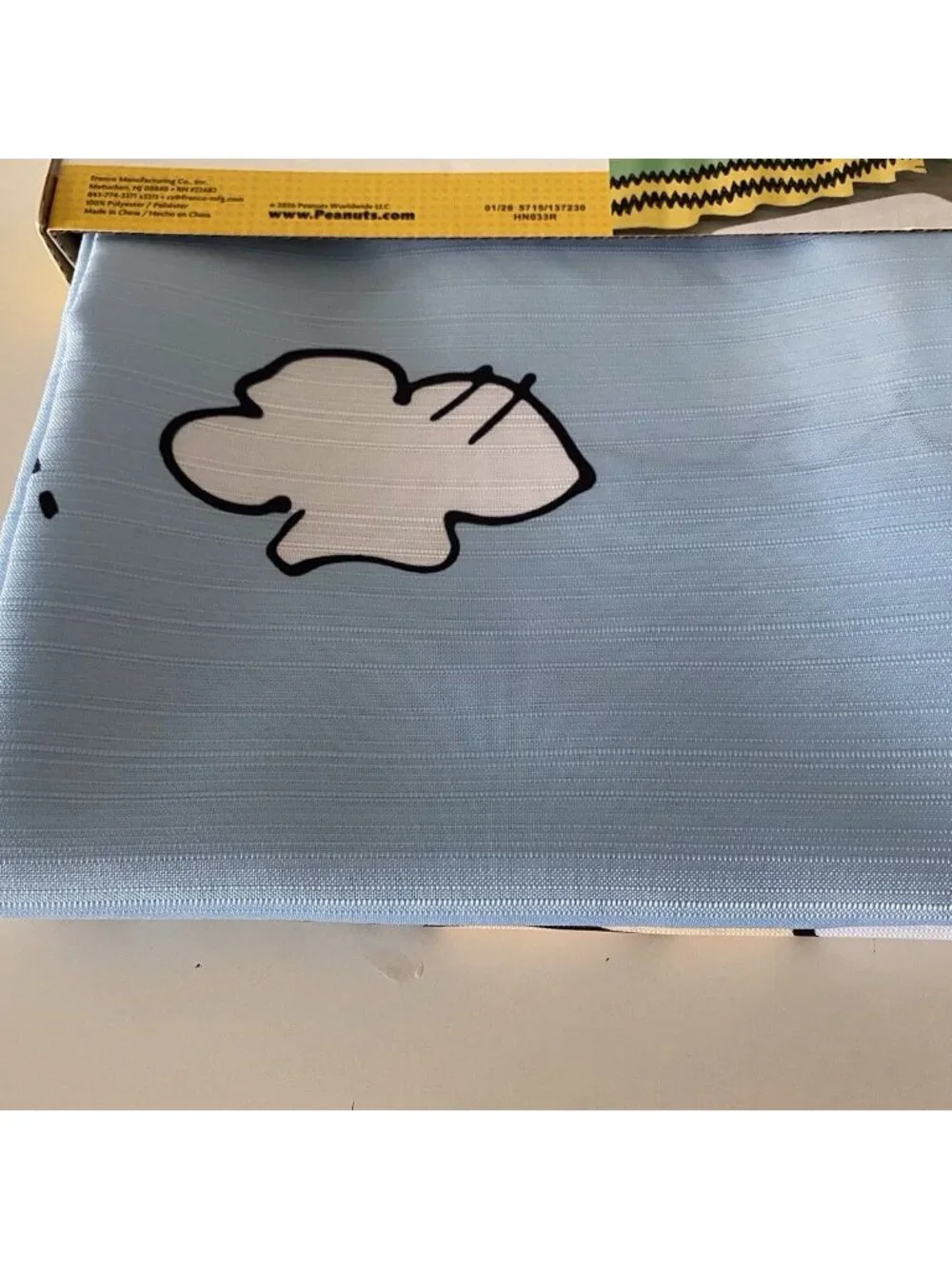 Peanuts Snoopy Woodstock Fabric Shower Curtain 72x 72‎ Doghouse Whole Gang NEW